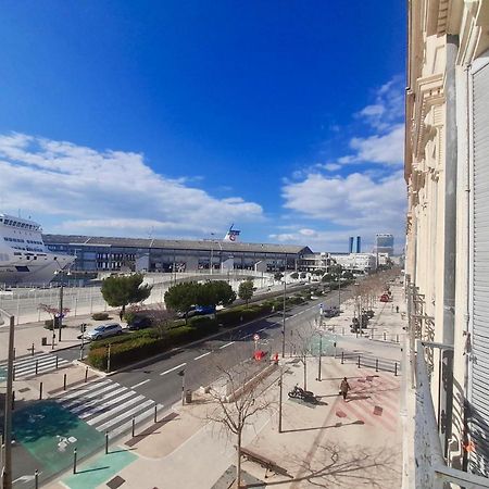 Spacieux Et Lumineux Appartement Vue Mer Joliette Marseille Eksteriør billede